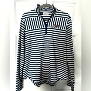 Women’s Vineyard Vines Large Striped 3/4 zip